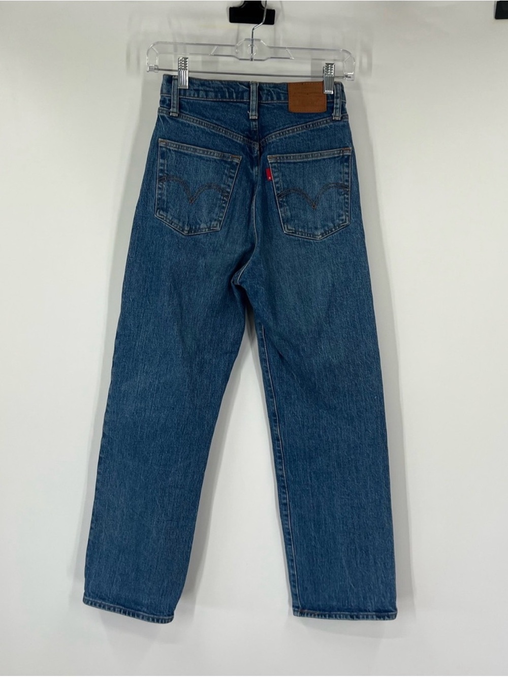 Levi’s Ribcage Straight Jeans Button Fly High Rise - Picture 2 of 6